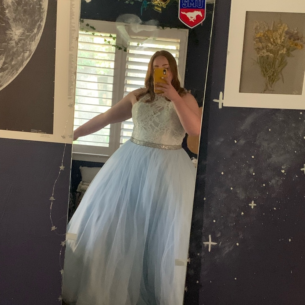 Blue Ballgown Dress for Prom!